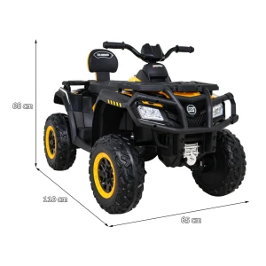 Quad xt-speed żółty dla 3 latka - Tadzio - merikids - wymiary.webp