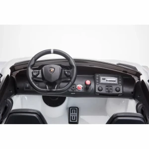 Lamborghini Aventador SVJ 12V 7ah 2x200W Roadster SX2028 - kierownica i kokpit.webp