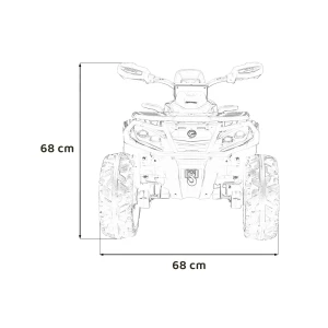 Quad-dla-5-latka-Can-Am-Outlander-ATV-Zolty- wymiary 2.webp