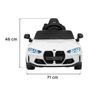 Biały samochodzik elektryczny dla dzieci BMW M4.webp