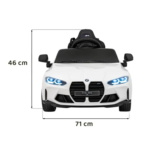 Biały samochodzik elektryczny dla dzieci BMW M4.webp