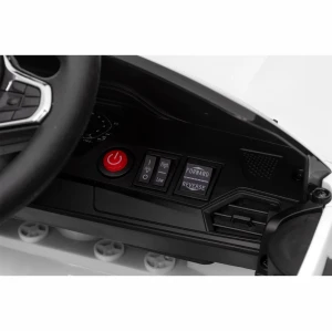 Mocne BMW M4 Dla Dzieci z Licencją 12V 14Ah, 2x45W, SX2418 - Biały - przycisk start.webp