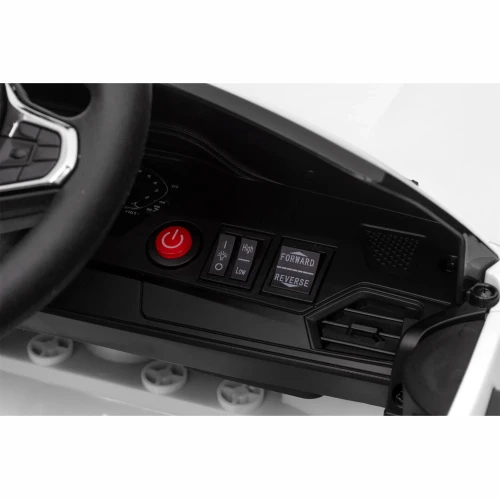 Mocne BMW M4 Dla Dzieci z Licencją 12V 14Ah, 2x45W, SX2418 - Biały - przycisk start.webp
