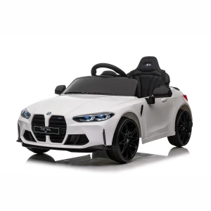 Mocne BMW M4 Dla Dzieci z Licencją 12V 14Ah, 2x45W, SX2418 - Biały - lewa strona przod.webp