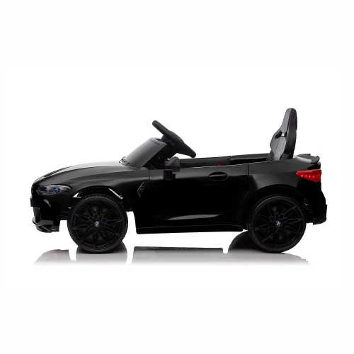 Mocne BMW M4 Dla Dzieci z Licencją 12V 14Ah, 2x45W, SX2418 - Czarny - widok z boku.webp