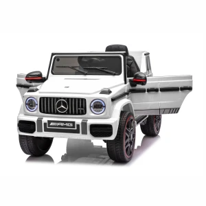 Mercedes AMG G63 z Licencją 4x4, 4x30W 12V 7Ah - bialy - otwarte drzwi.webp