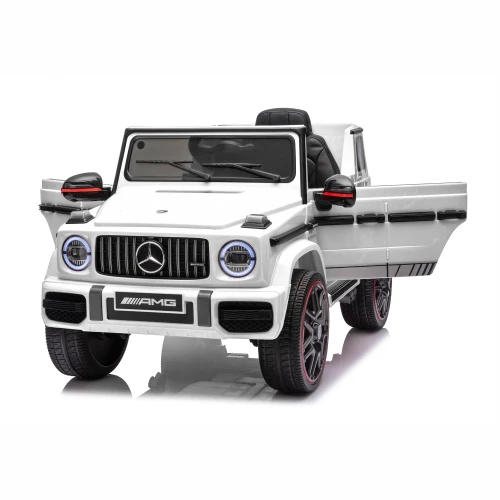 Mercedes AMG G63 z Licencją 4x4, 4x30W 12V 7Ah - bialy - otwarte drzwi.webp