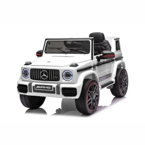 Mercedes AMG G63 z Licencją 4x4, 4x30W 12V 7Ah - bialy - widok przod i lampy led 0 merikids.webp