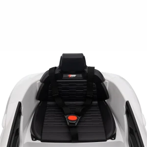 Audi RS E-Tron GT Dla Dzieci - 4x30W, 12-7Ah 4x4 QLS6888 - Kolor Biały - fotel z pasami bezpieczeństwa.webp