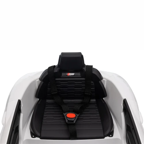 Audi RS E-Tron GT Dla Dzieci - 4x30W, 12-7Ah 4x4 QLS6888 - Kolor Biały - fotel z pasami bezpieczeństwa.webp