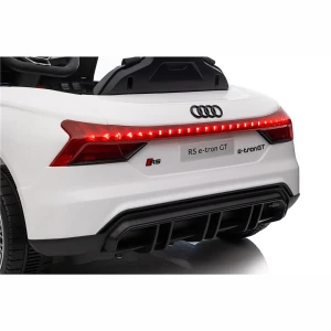 Audi RS E-Tron GT Dla Dzieci - 4x30W, 12-7Ah 4x4 QLS6888 - Kolor Biały - tył i światła LED.webp