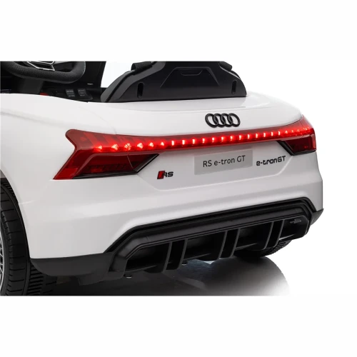 Audi RS E-Tron GT Dla Dzieci - 4x30W, 12-7Ah 4x4 QLS6888 - Kolor Biały - tył i światła LED.webp