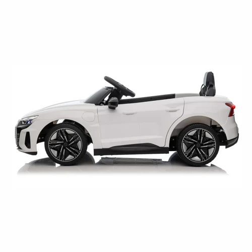 Audi RS E-Tron GT Dla Dzieci - 4x30W, 12-7Ah 4x4 QLS6888 - Kolor Biały - widok od boku.webp
