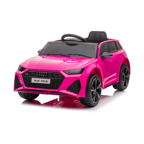 Elektryczne Audi RS6 dla Dziewczynki - 4x30W, 12V/7Ah - Kolor Różowy