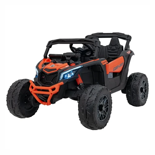 Buggy dla dziecka - ATV CAN-AM Maverick 4x200W, 24V 5Ah Pomarańczowy - LEON