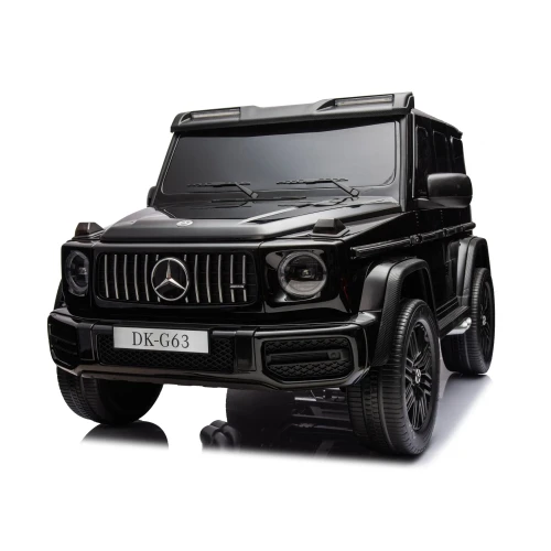 Samochód Mercedes G63 XXL 4x4 dla dzieci - czarny - lewy przód.webp