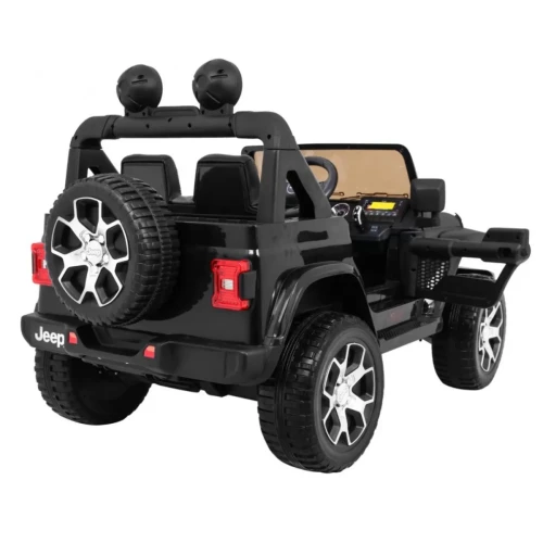 Czarne elektryczne auto dla dzieci Jeep Wrangler Rubicon.webp