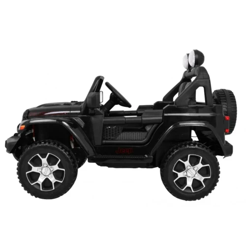 Czarne auto na akumulator mercedes  Jeep Wrangler Rubicon.webp