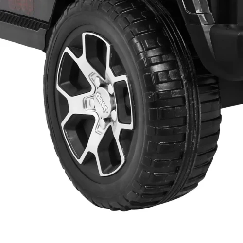 Czarny samochodzik dla dziecka na akumulator Jeep Wrangler Rubicon.webp