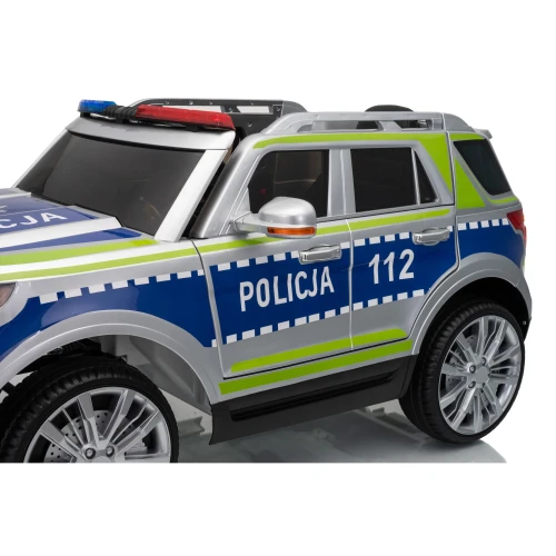 Samochód policyjny CH9935 dla dziecka - bok auta z napisem Policja.webp