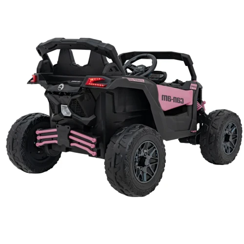 Różowe auto dla dziecka na akumulator BUGGY ATV CAN-AM Maverick.webp
