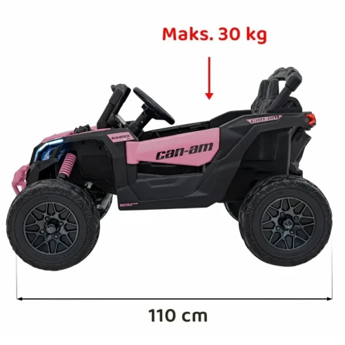 Różowy samochód elektryczny dla dzieckaBUGGY ATV CAN-AM Maverick.webp