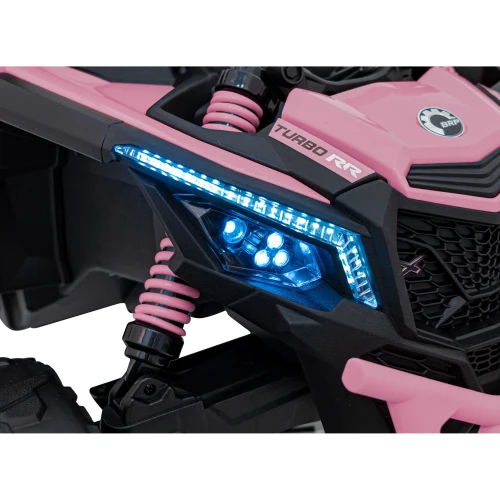 Buggy dla dziecka - ATV CAN-AM - Maverick - Różowy Dla Dziewczynk - światła LED z przodu.webp