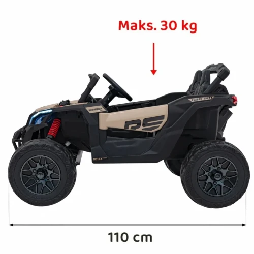 Czarny samochodzik elektryczne dla dzieci BUGGY ATV CAN-AM Maverick.webp