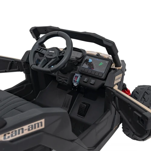 Czarne mocne auto na akumulator dla dzieci BUGGY ATV CAN-AM Maverick.webp