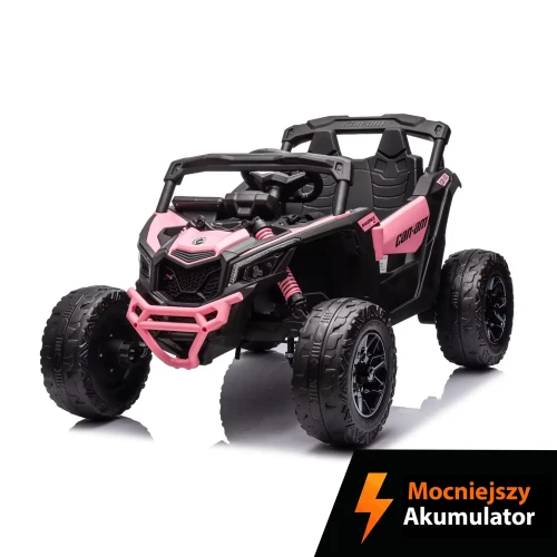 Buggy dla dziecka - ATV CAN-AM - Maverick DK-CA003 - 24/9Ah, 4x200W - Różowy dla Dziewczynki - LEON