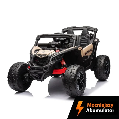 Buggy dla dziecka - ATV CAN-AM - Maverick DK-CA003 - 24/9Ah, 4x200W Beżowy - LEON