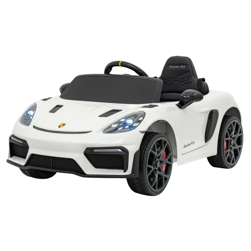 Porsche Spyder RS 718 - Kolor Biały - Licencjonowany Samochód na Akumulator
