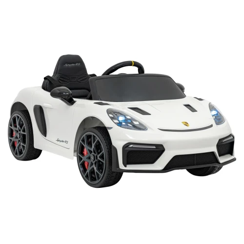 porsche-spyder-rs-718-przod-bok-bialy-samochod-dla-dzieci.webp