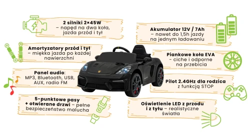 porsche-spyder-rs-718-auto-na-akumulator-dla-dzieci-czarne-infografika.webp