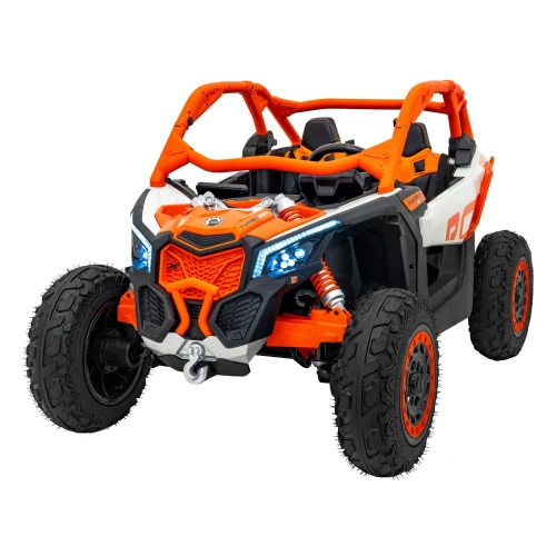  Buggy na Akumulator - CAN-AM Maverick Turbo RR STRONG - 2x320W, 2x24V/7-10Ah - Kolor Pomarańczowy