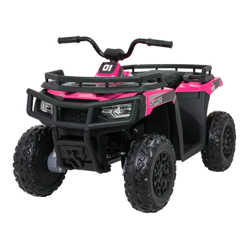 Pojazd Quad 4x4 ATV WOLF - 4x200W, 24V/10Ah - Różowy