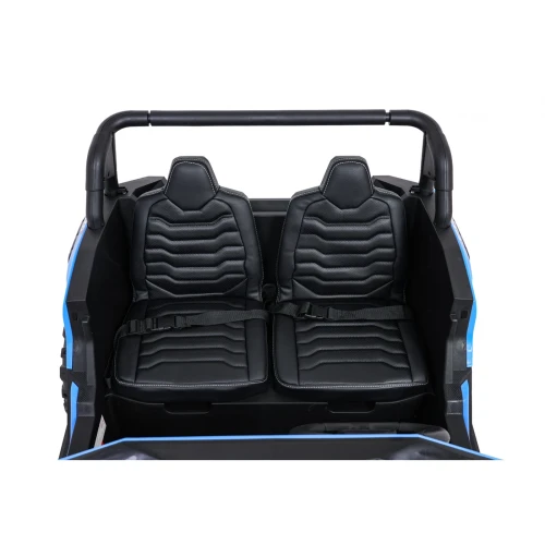 Dwuosobowa kanapa i rurowa rama ochronna – wnętrze niebieskiego Buggy ATV Racing 4x4 UTV-2000 na akumulator.webp