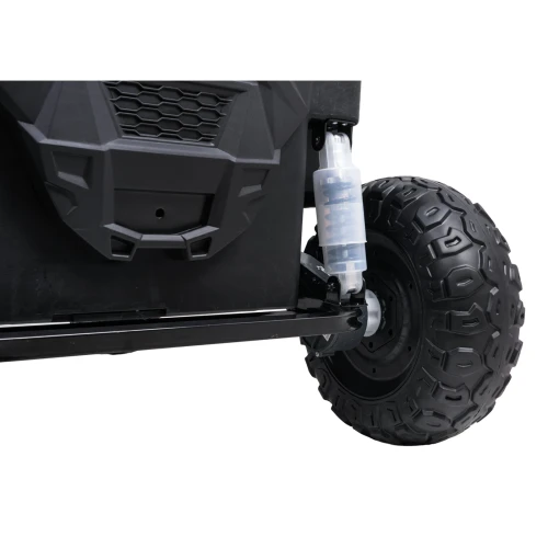 Amortyzator i terenowe koło z głębokim bieżnikiem – zawieszenie Buggy ATV Racing 4x4 UTV-2000 na akumulator dla dzieci.webp