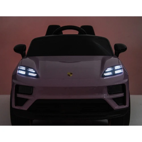 pojazd-porsche-macan-rozowy-dla-dzieci-przod-swiatla-przednie.webp