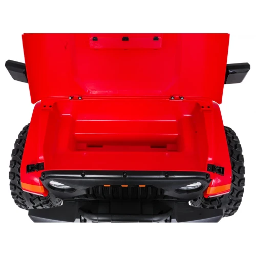Otwarta maska z ukrytym bagażnikiem – czerwony Extreme Sport 4x4, auto elektryczne na akumulator dla dzieci.webp