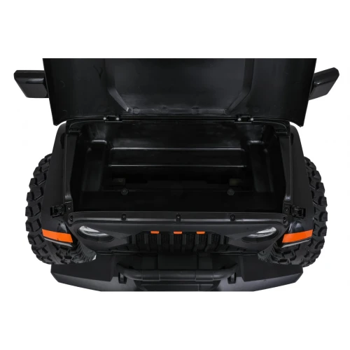 Otwarta maska z ukrytym bagażnikiem – czarny Extreme Sport 4x4, auto elektryczne na akumulator dla dzieci.webp