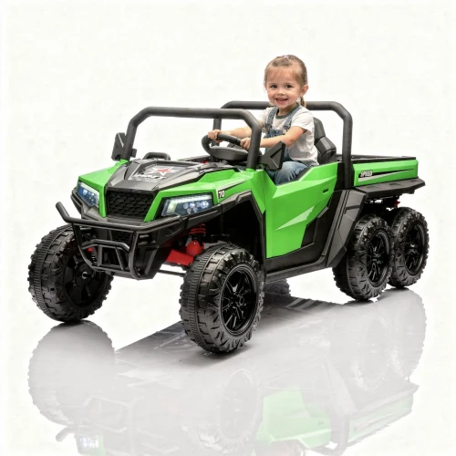 Farmer truck zielony X-Power z dzieckiem.webp