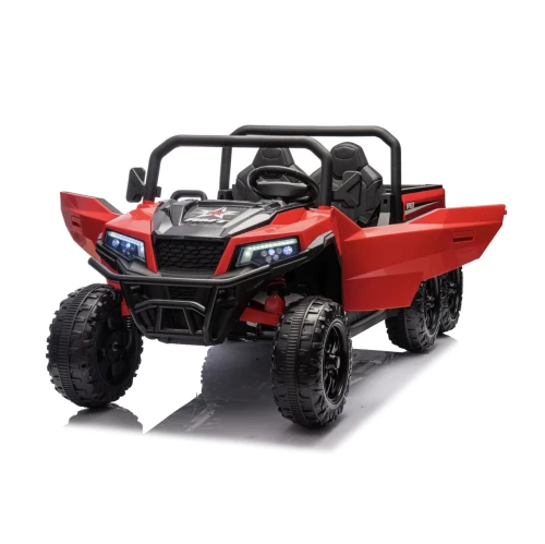 Samochod-dla-dziecka-Farmer-Truck-X-POWER-Czerwony - widok z otwartymi drzwiami.webp