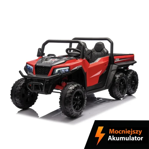 Farmer Truck X-POWER 4x200W 24V-10Ah XB1038A - Największa Wywrotka Dla Dzieci z powiekszonym akumulatorem - Kolor czerwony - HERKULES.webp