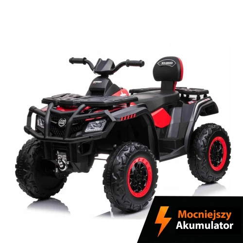 Duży Quad Elektryczny dla Dzieci - XT-SPEED S615 4x80W 24V/9Ah - Napęd 4x4  - Kolor Czerwony- TADZIO