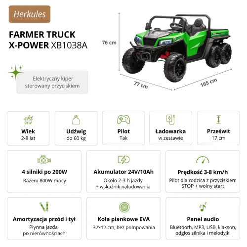 infografika_Farmer_Truck_X-POWER_ XB1038A_zielony.webp