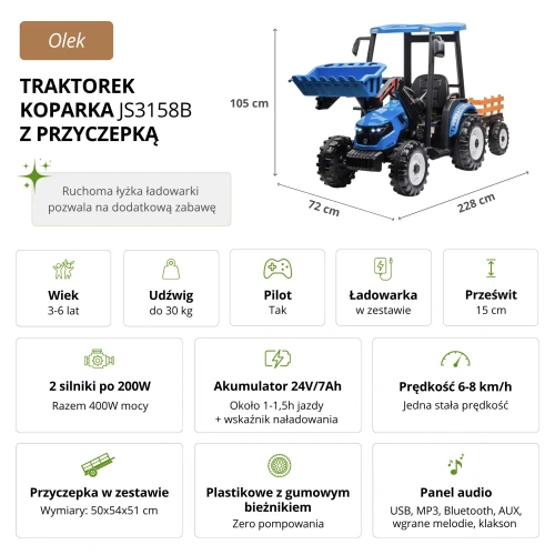 Traktor-koparka-OLEK-niebieski-charakterystyka-pojazdu-dla-dzieci.webp