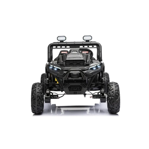 Przód z reflektorami LED i dwoma lampami roboczymi na orurowaniu – czarny Buggy Sport Outland 4x4 na akumulator dla dzieci.webp