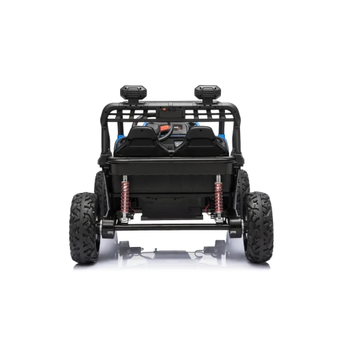 Tył z dwoma amortyzatorami, orurowaniem i lampami LED – niebieski buggy Sport Outland 4x4, samochód na akumulator dla dzieci.webp