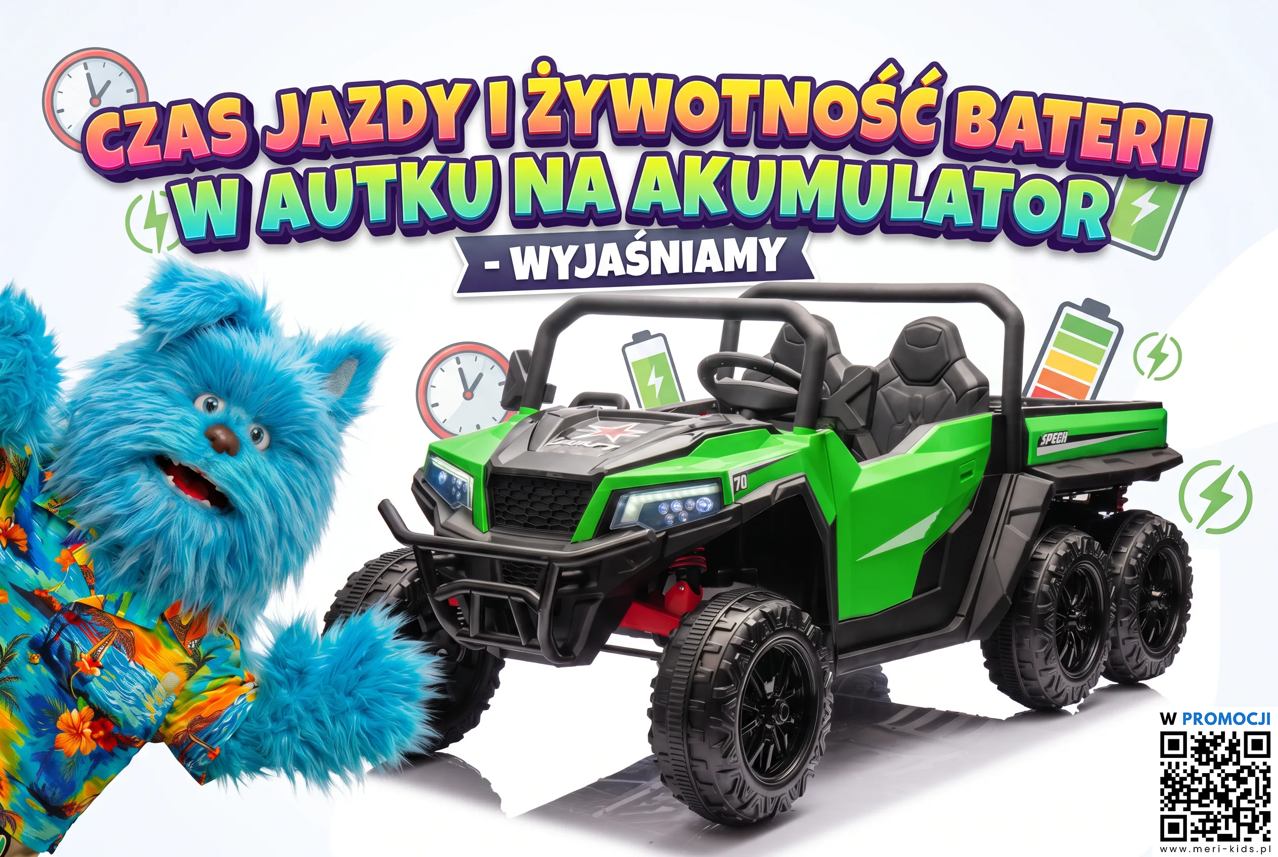 Czas jazdy i żywotność baterii w autku na akumulator dla dziecka